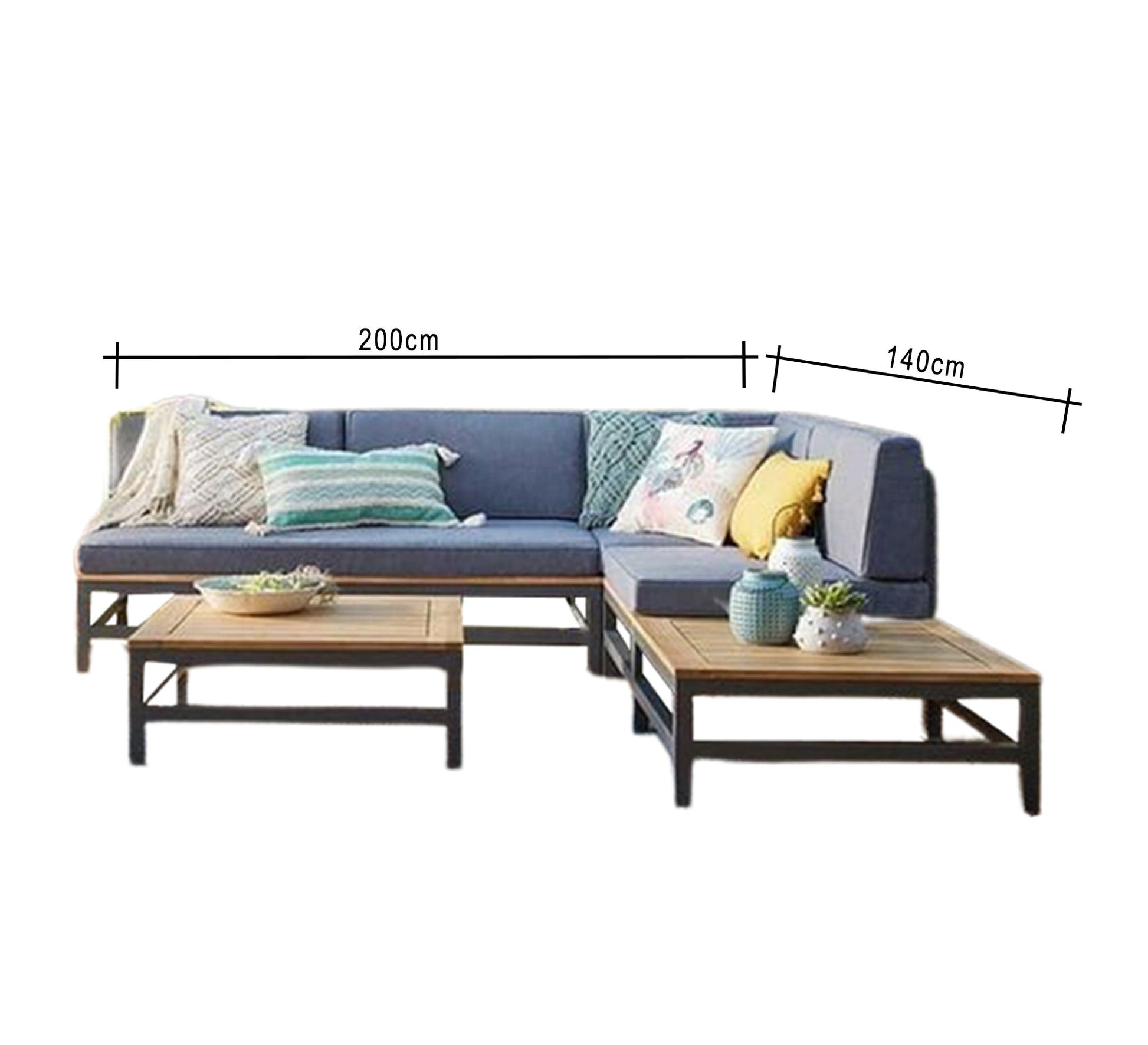 Steel corner seating set - Vitrine Furniture - Outdoor Products