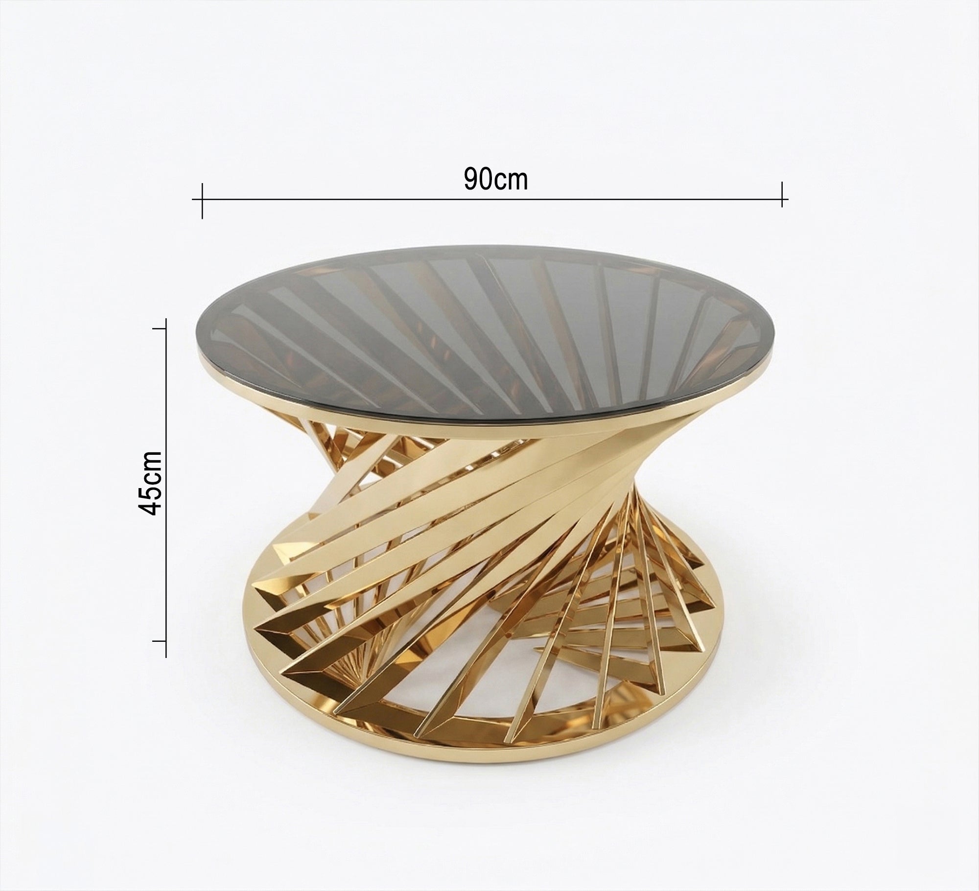 Steel hourglass shape table - Vitrine Furniture - Coffee Tables