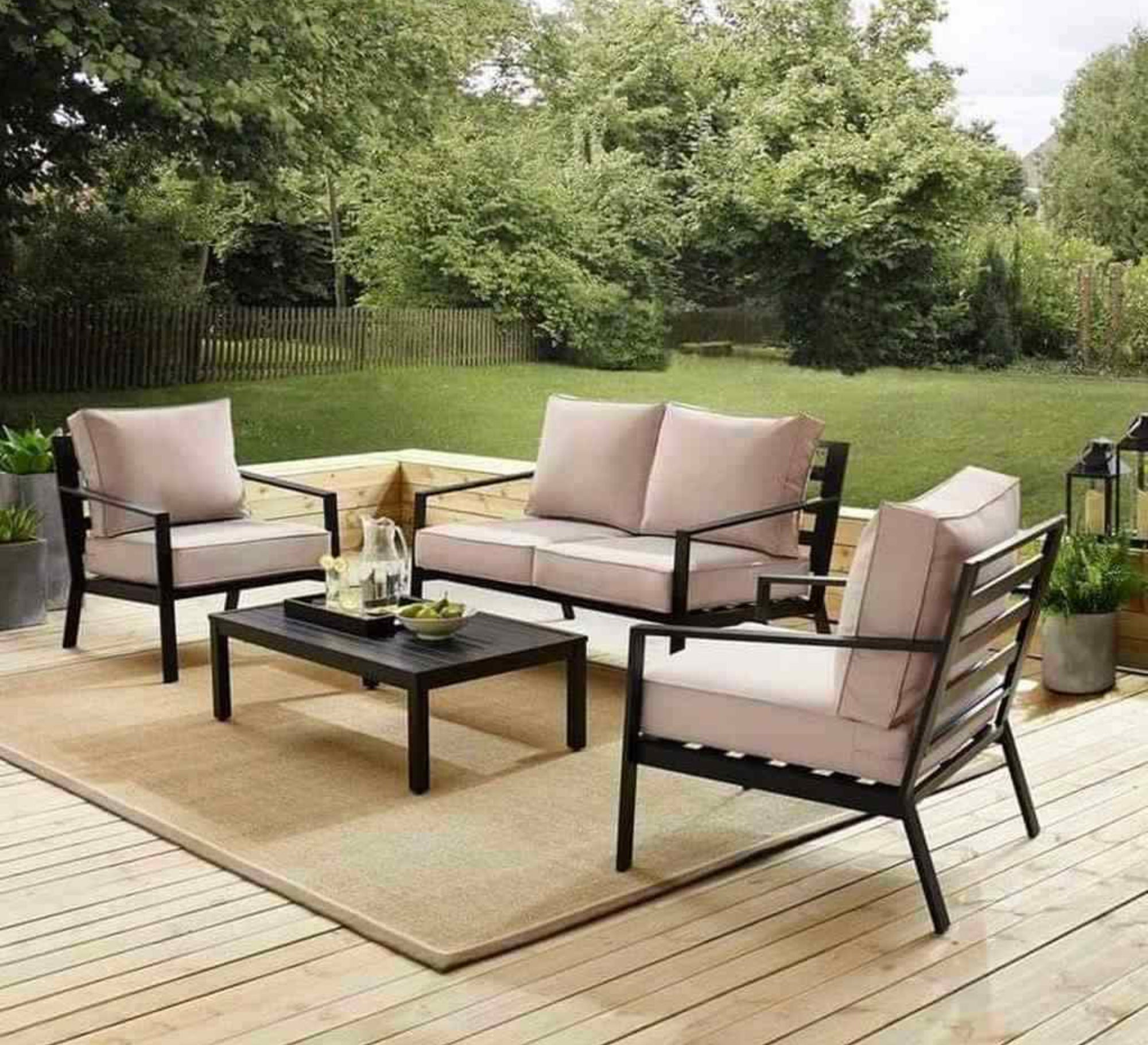 Steel living room with simple design - Vitrine Furniture - Outdoor Products