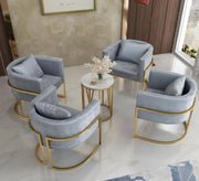 Steel seating set, four armchairs - Vitrine Furniture - Furniture