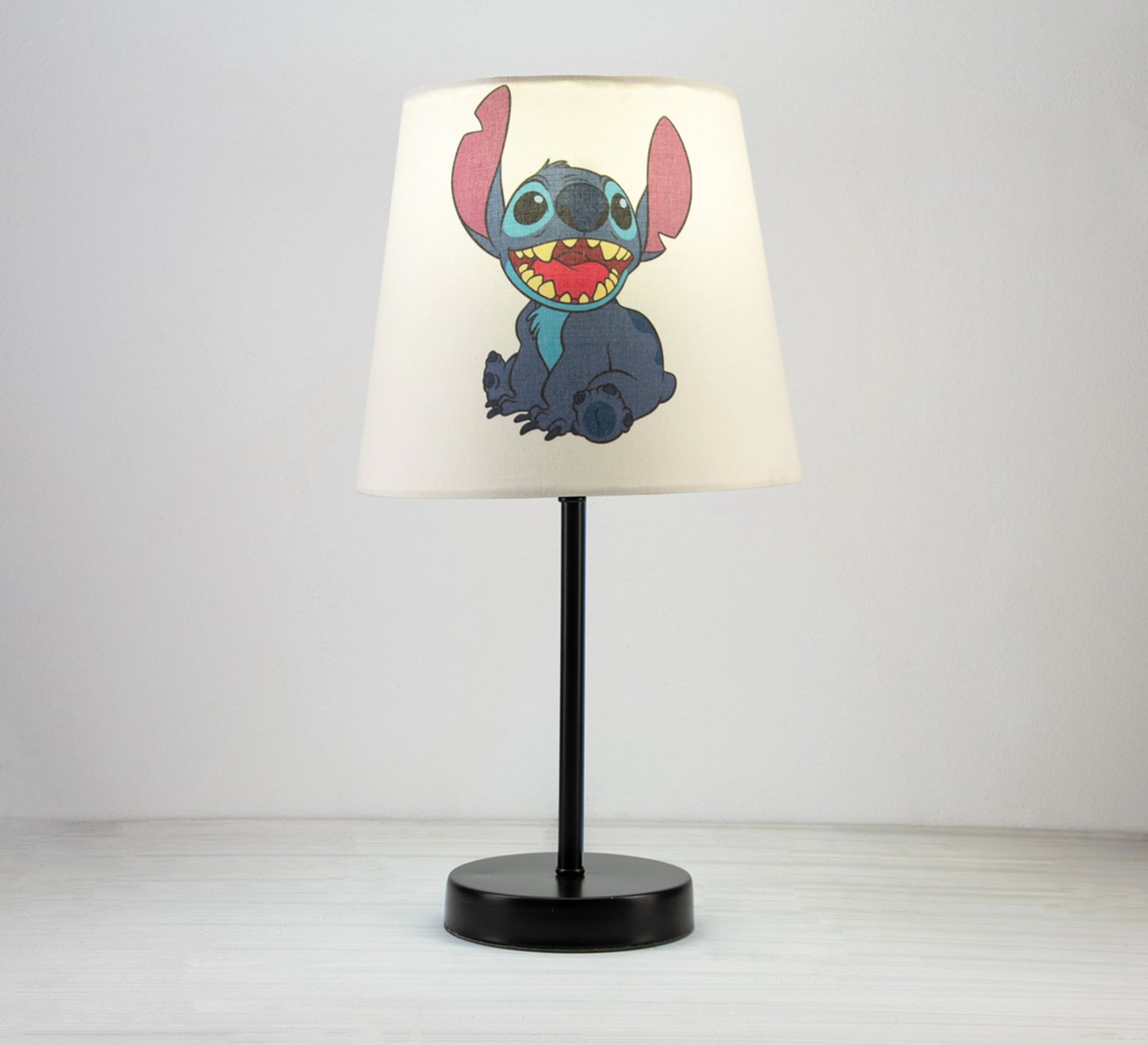Stitch Lamp: A playful companion that brightens up your room with a black base. - Vitrine Furniture - Lighting