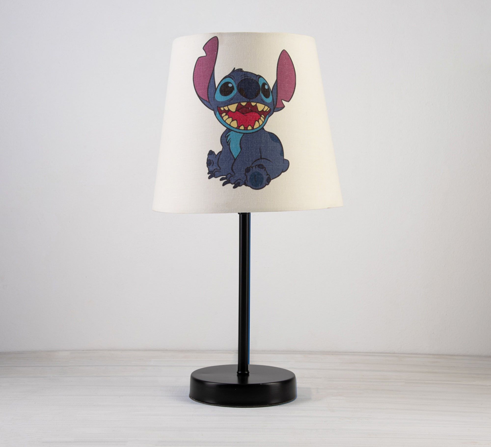 Stitch Lamp: A playful companion that brightens up your room with a black base. - Vitrine Furniture - Lighting