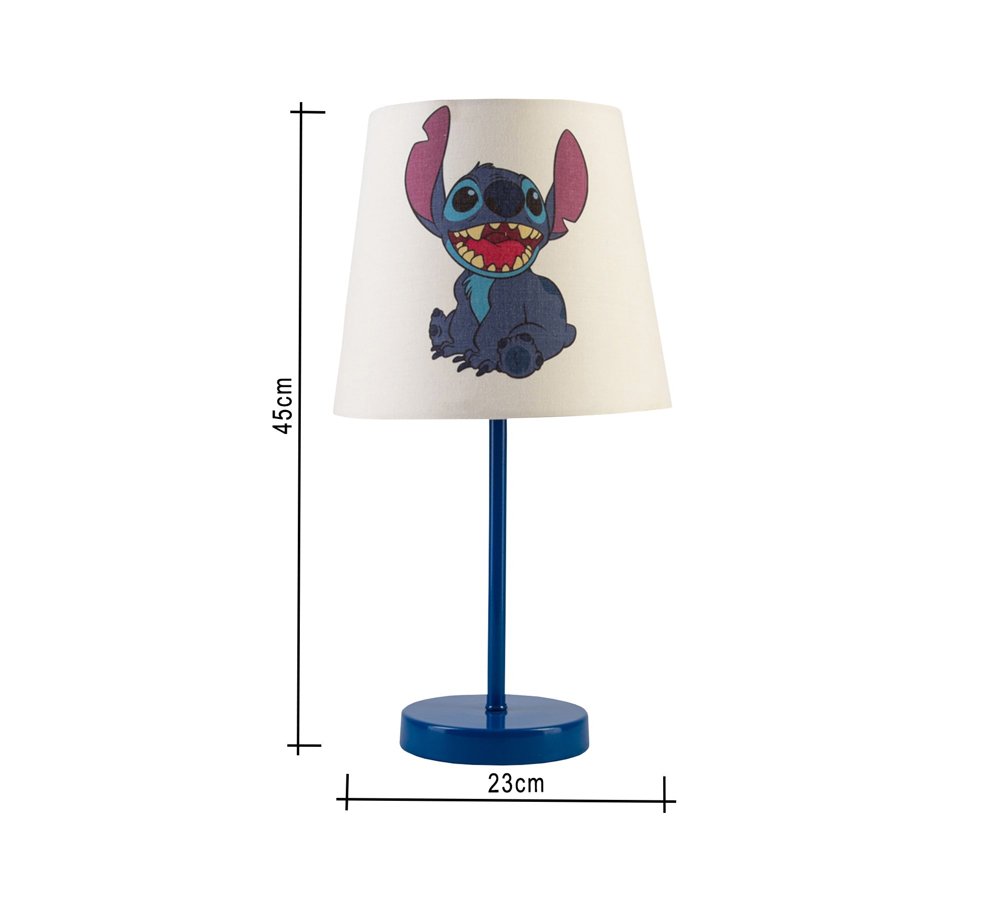 Stitch Lamp: A playful companion that brightens up your room with a blue base. - Vitrine Furniture - Lighting