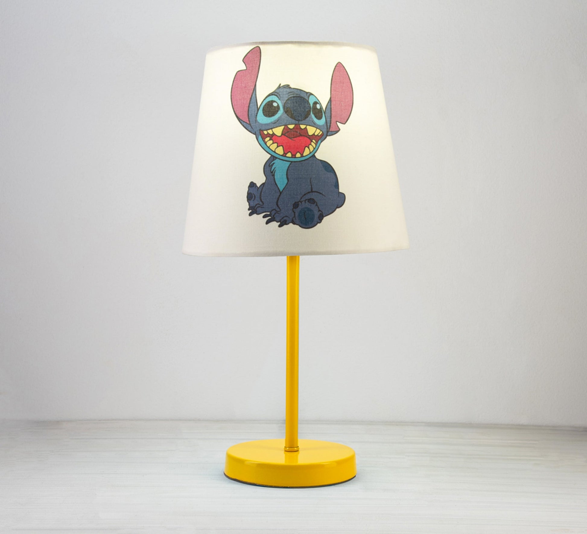 Stitch Lamp: A playful companion that brightens up your room with a golden base. - Vitrine Furniture - Lighting