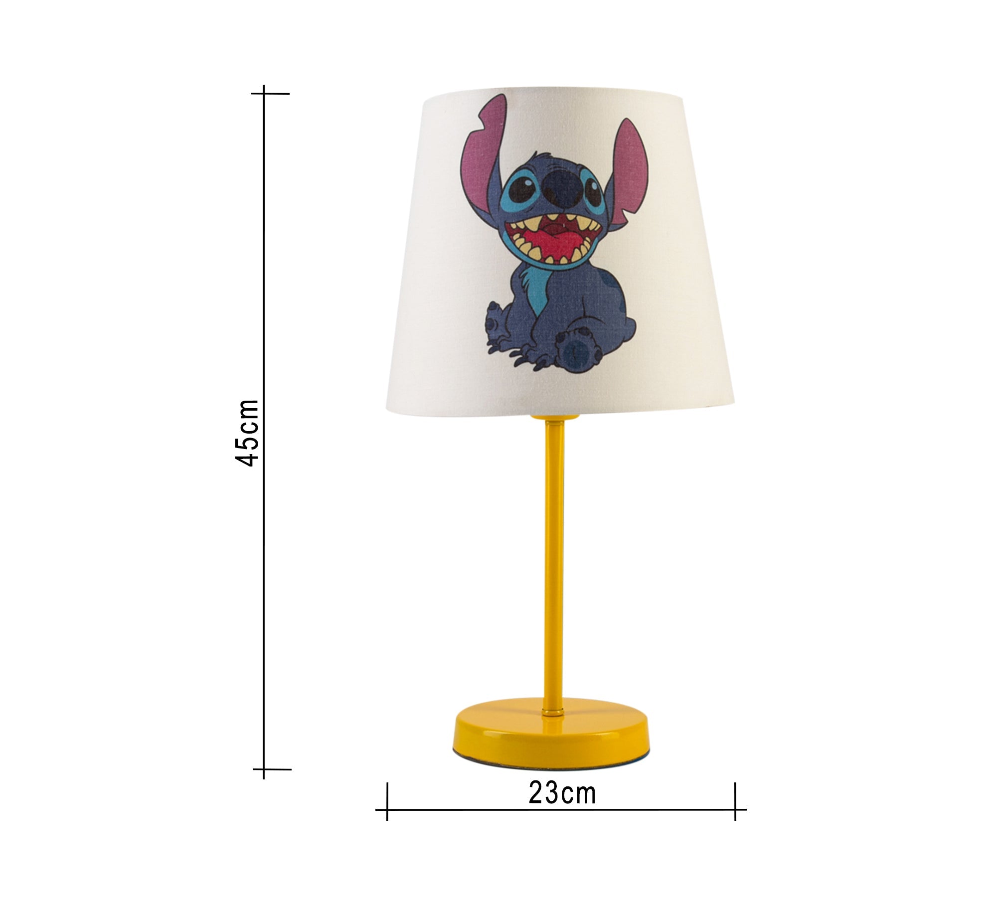 Stitch Lamp: A playful companion that brightens up your room with a golden base. - Vitrine Furniture - Lighting