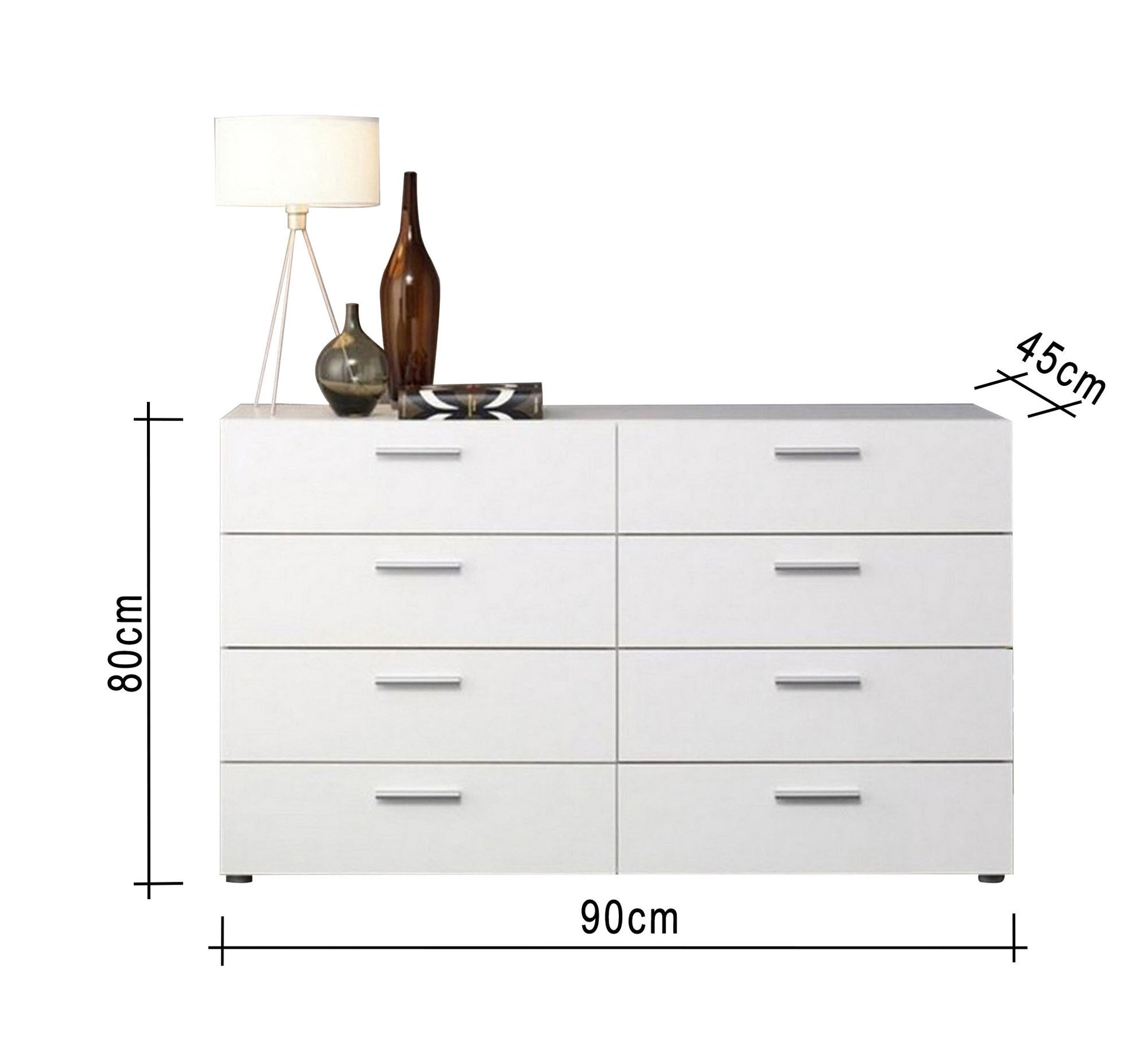 Storage unit with eight drawers - Vitrine Furniture - Drawers