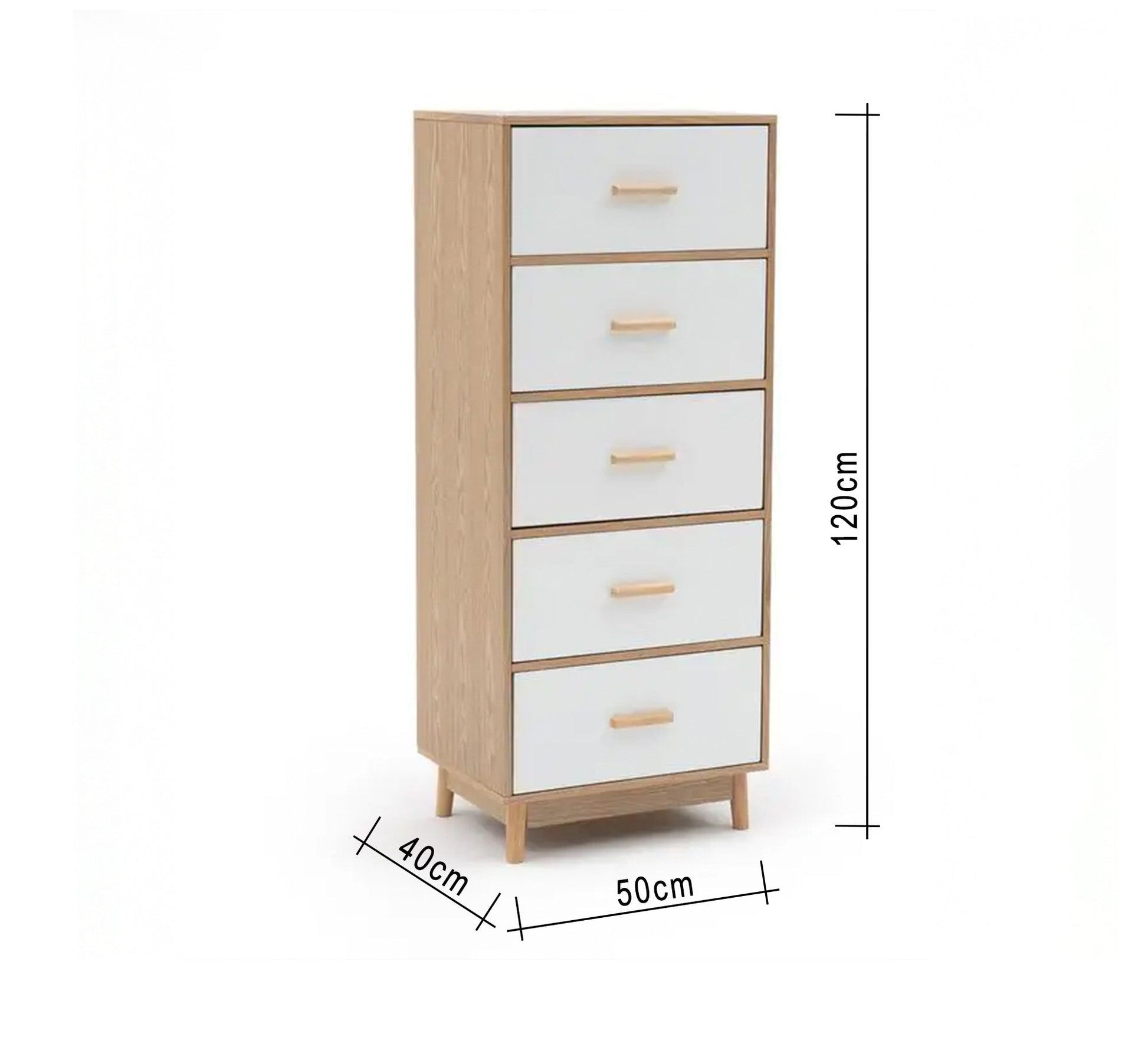 Storage unit with five drawers - Vitrine Furniture - Drawers