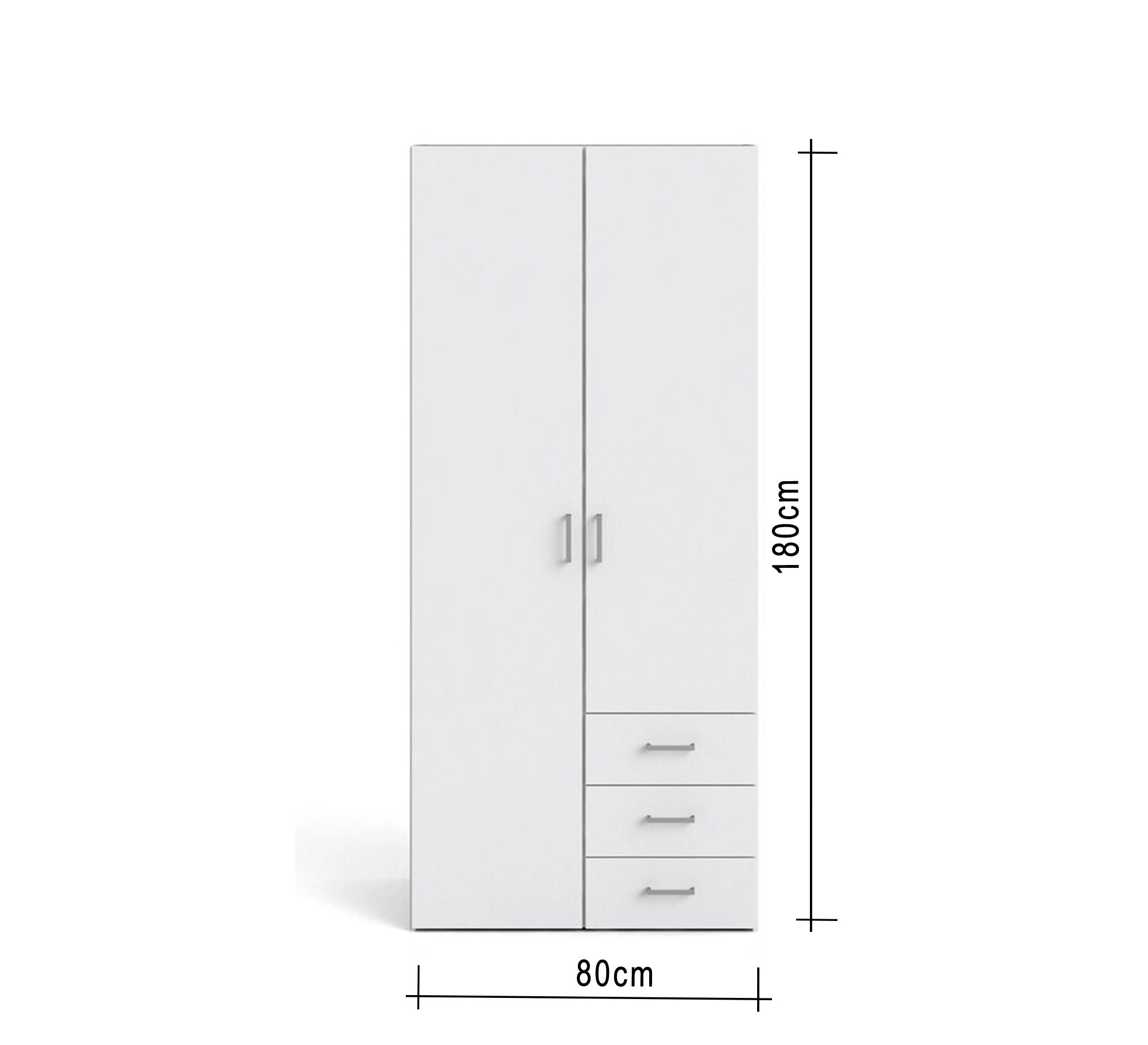 StorEase Dresser: Two - Doors, Three Drawers Elegance - Vitrine Furniture - Furniture