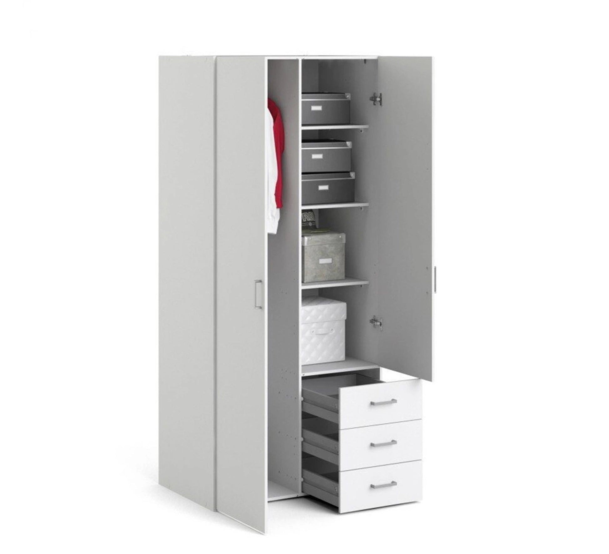 StorEase Dresser: Two - Doors, Three Drawers Elegance - Vitrine Furniture - Furniture