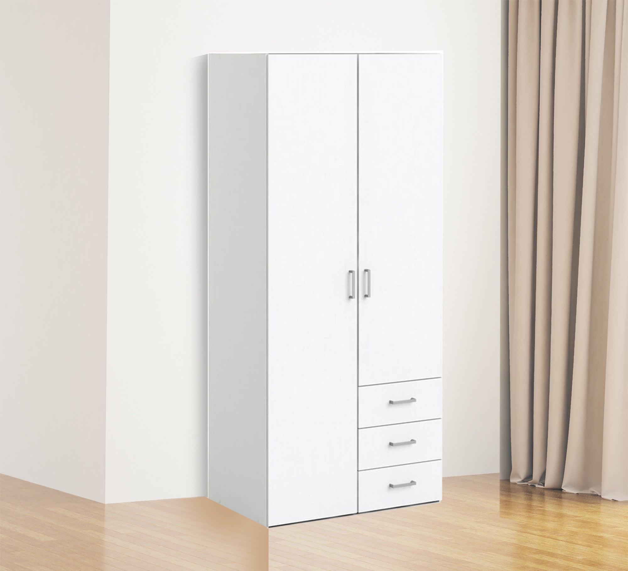 StorEase Dresser: Two - Doors, Three Drawers Elegance - Vitrine Furniture - Furniture