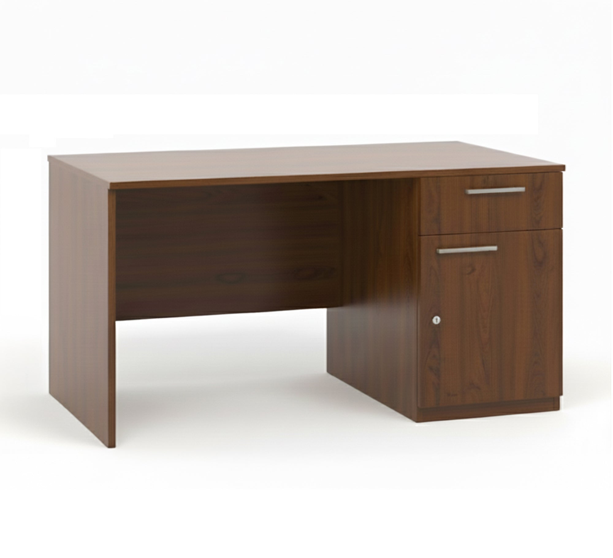 Straight desk with storage space and keyboard shelf - Vitrine Furniture - Furniture