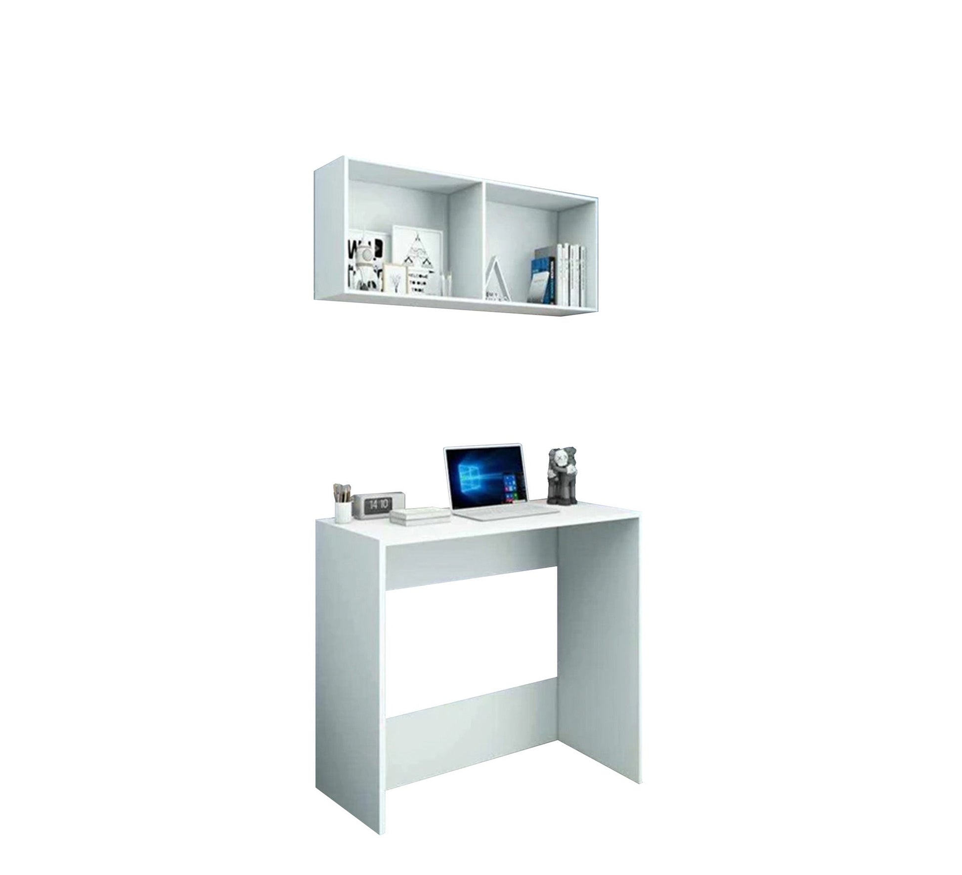 Study desk with hanging shelves - Vitrine Furniture - Kids Rooms