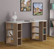 Study desk with side shelves and a white top - Vitrine Furniture - Furniture