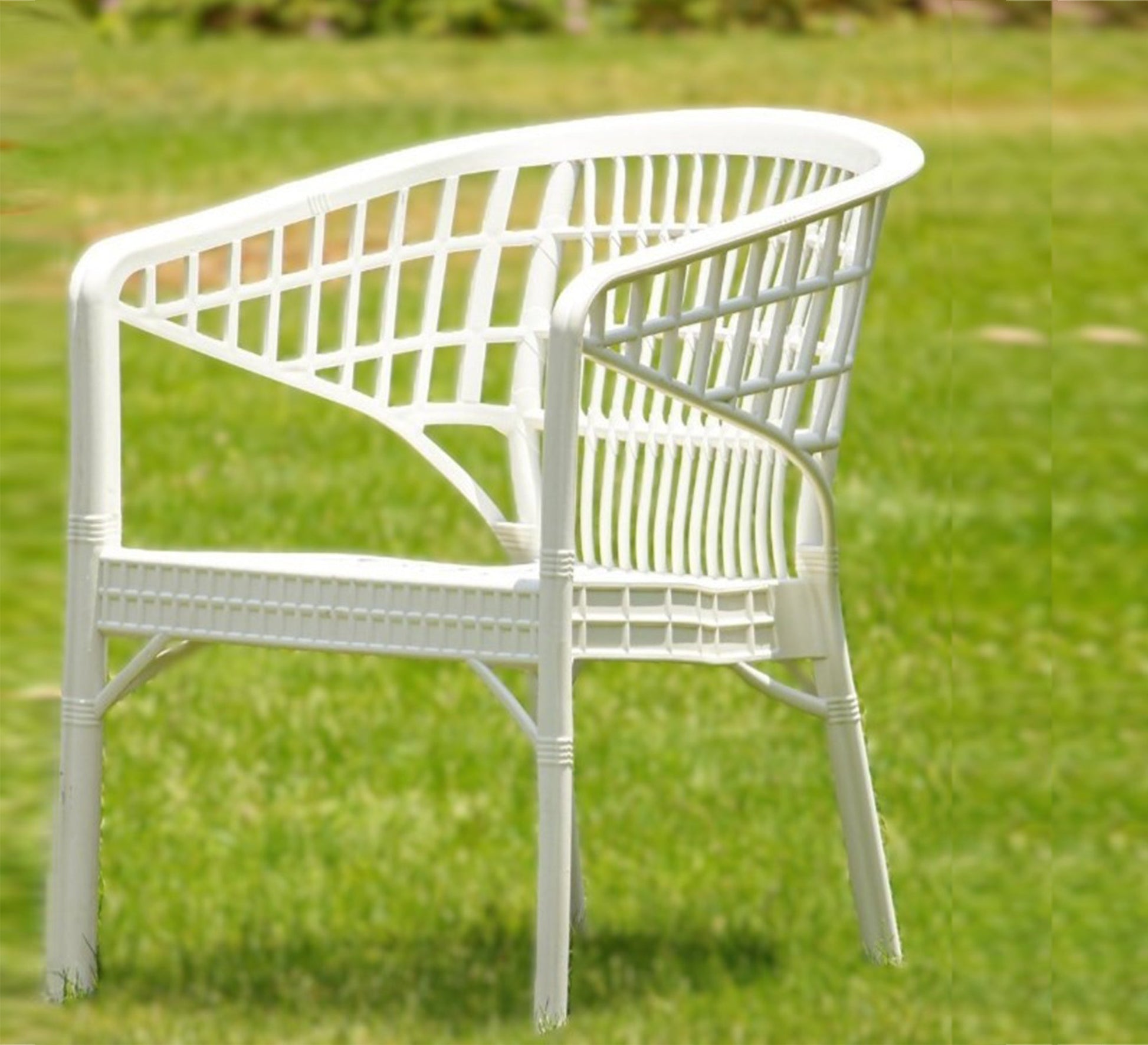 Stylish and attractive white garden furniture set - Vitrine Furniture - Outdoor Products
