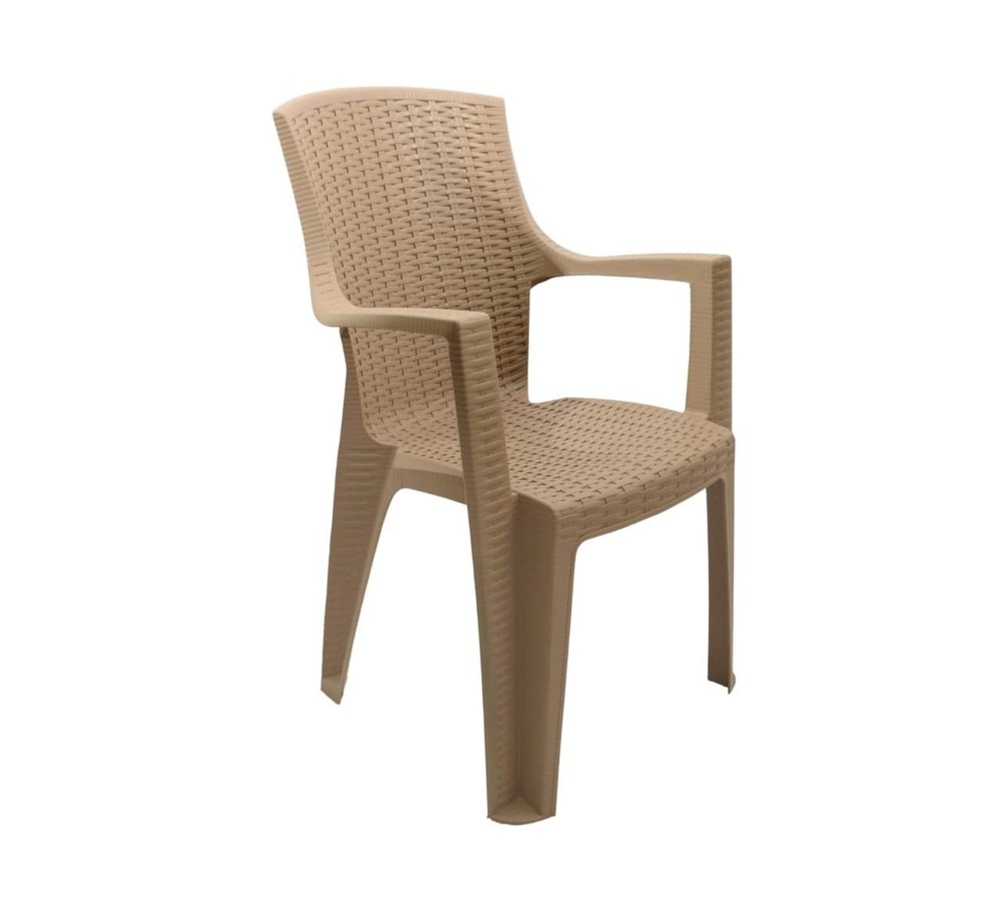 Stylish and comfortable beige woven outdoor seating set - Vitrine Furniture - Outdoor Products