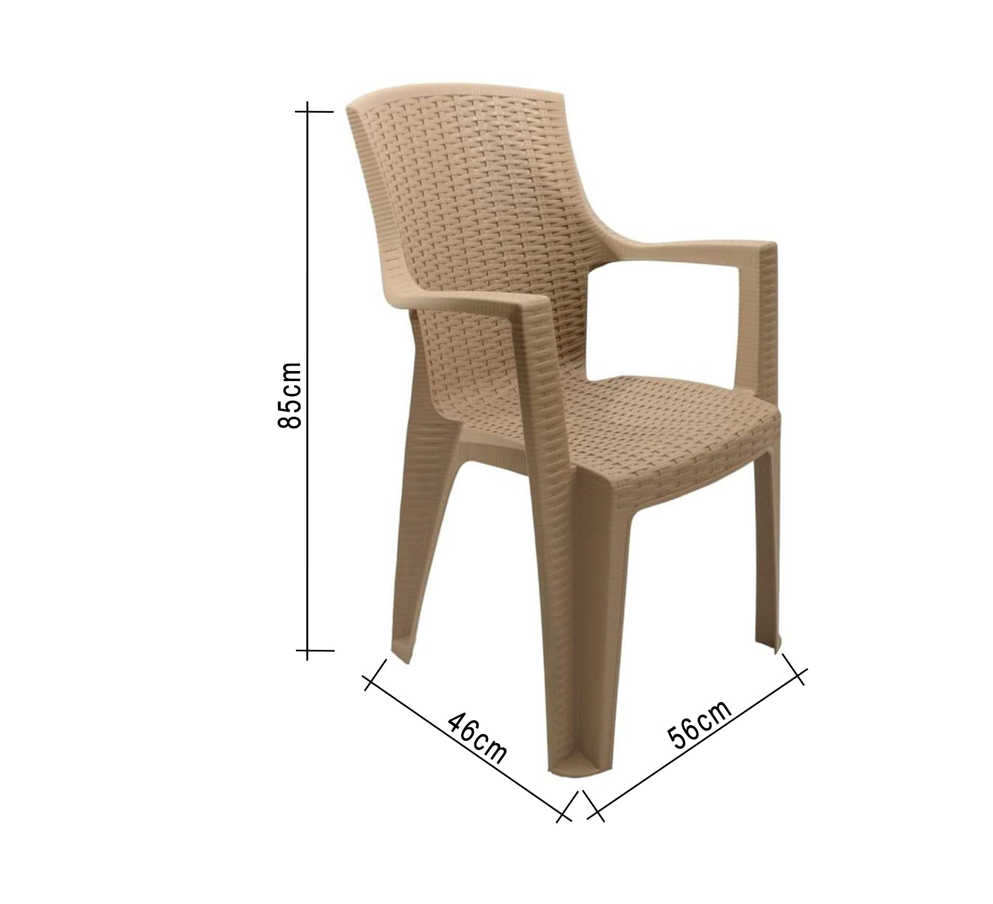 Stylish and comfortable beige woven outdoor seating set - Vitrine Furniture - Outdoor Products