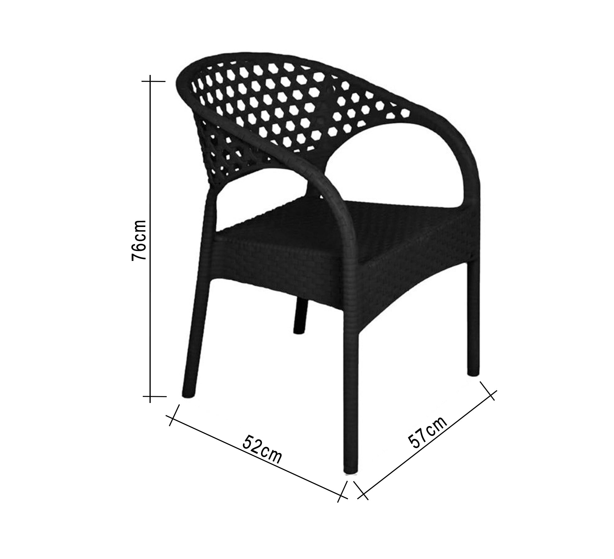 Stylish and comfortable black garden furniture set - Vitrine Furniture - Outdoor Products