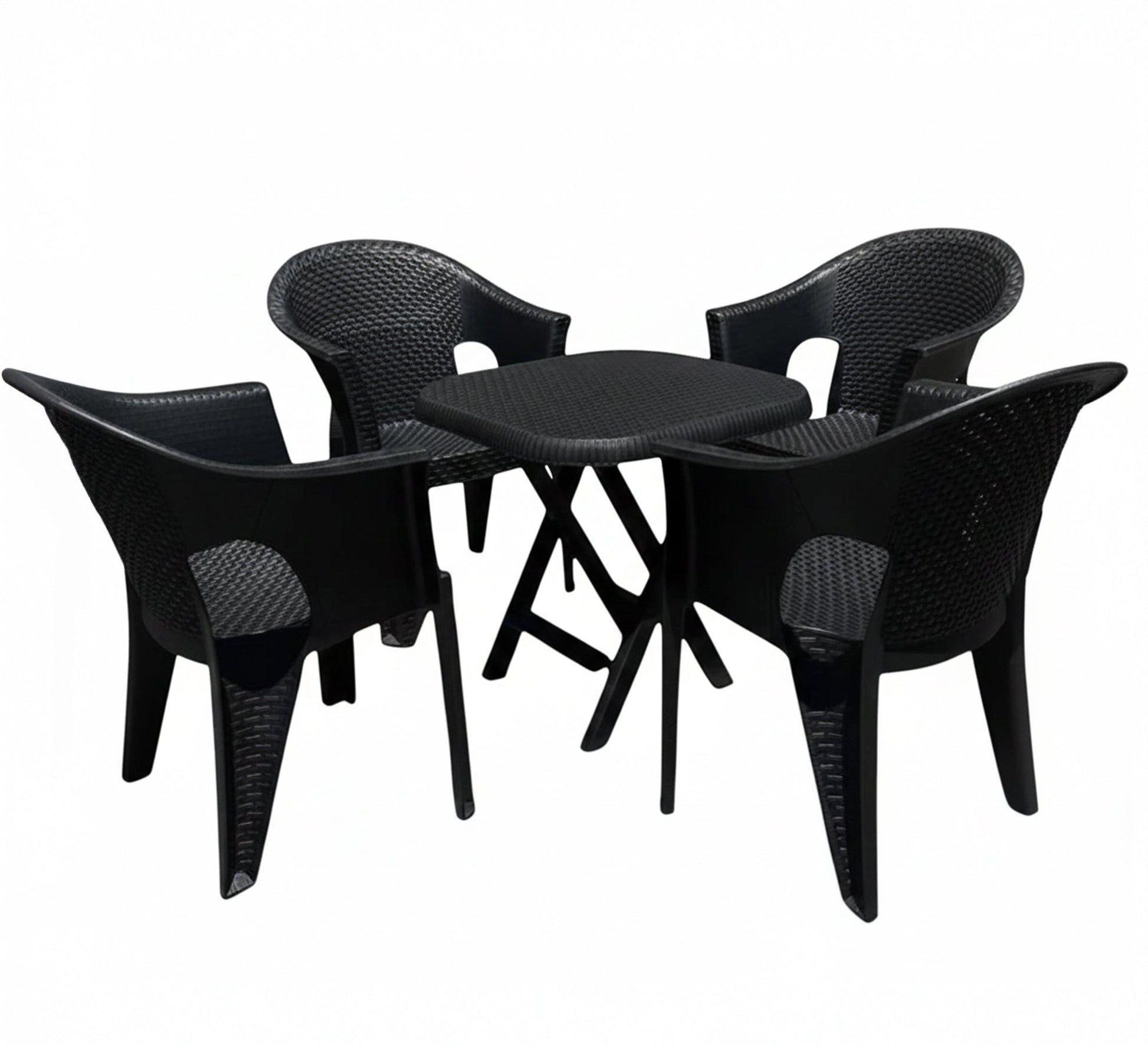Stylish and durable black outdoor seating set - Vitrine Furniture - Outdoor Products