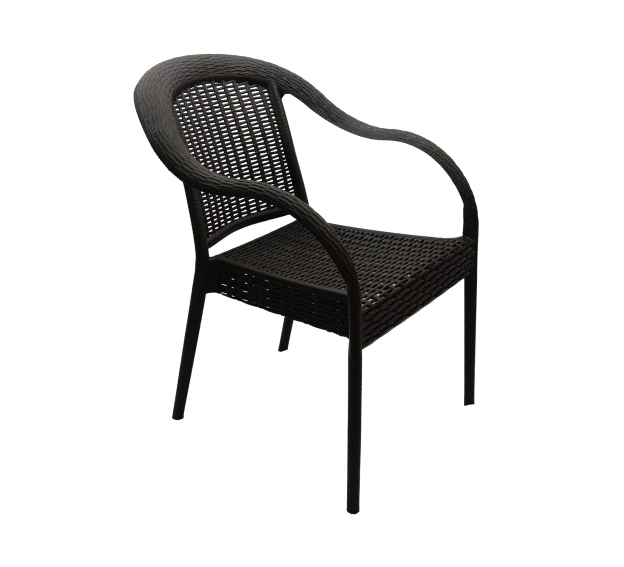 Stylish and durable black round outdoor seating set - Vitrine Furniture - Outdoor Products