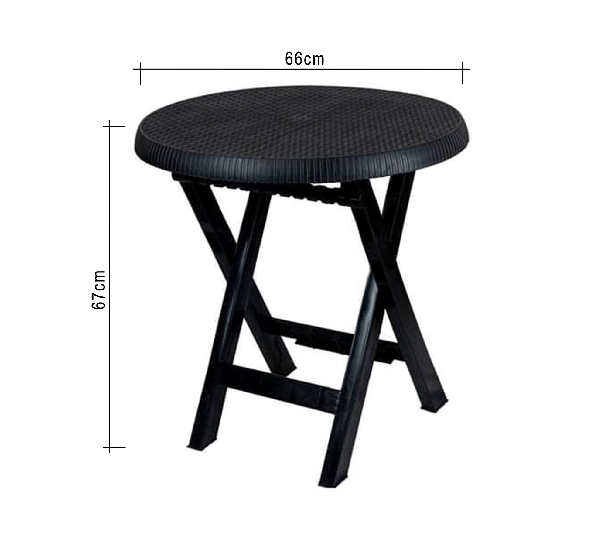 Stylish and durable black round outdoor seating set - Vitrine Furniture - Outdoor Products