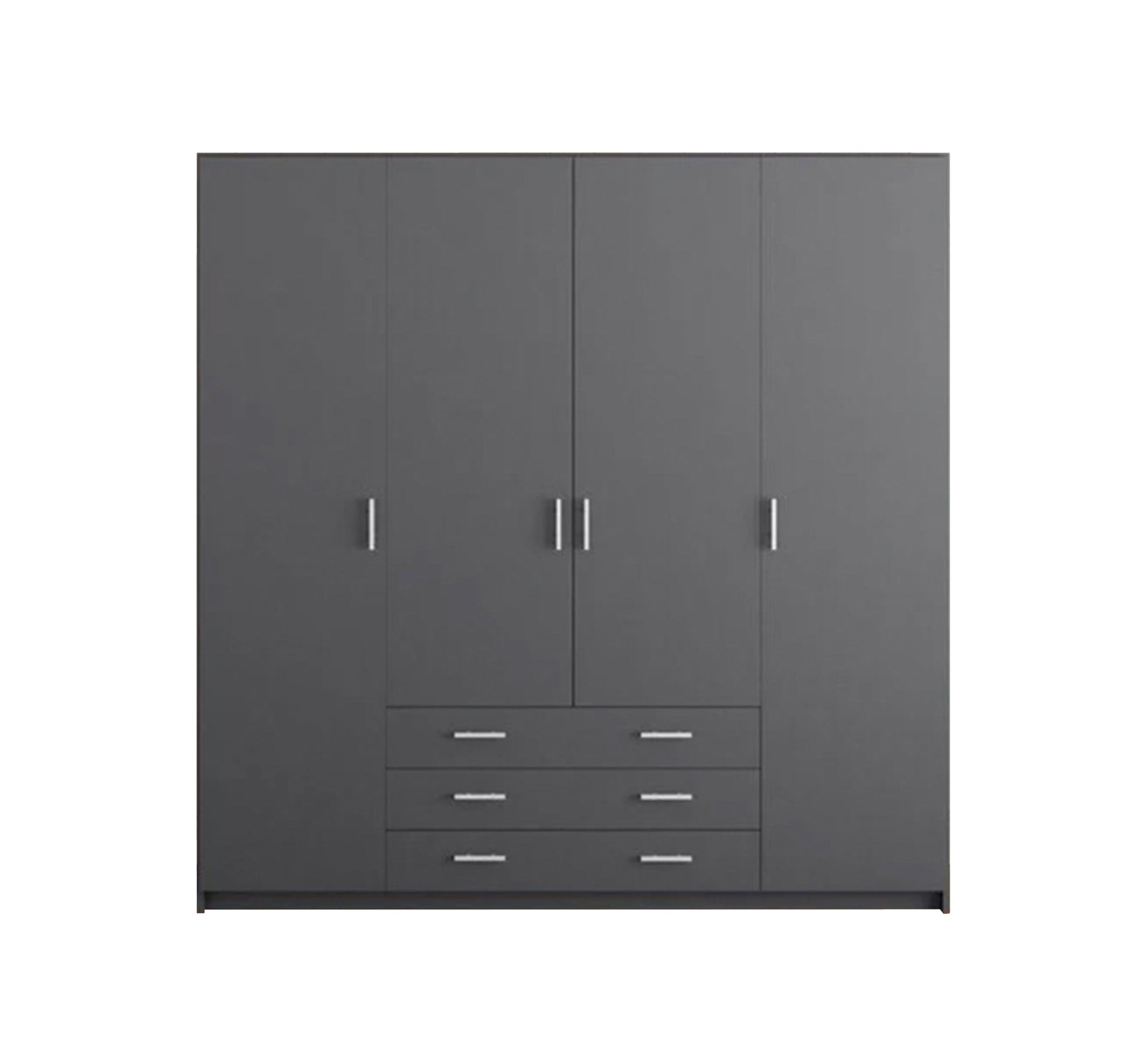 Stylish and practical wardrobe in gray - Vitrine Furniture - Furniture