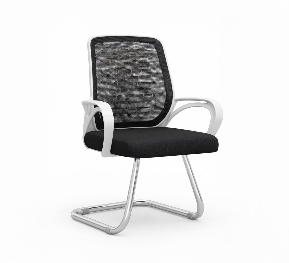 Stylish chair with a white frame - Vitrine Furniture - Office Chairs