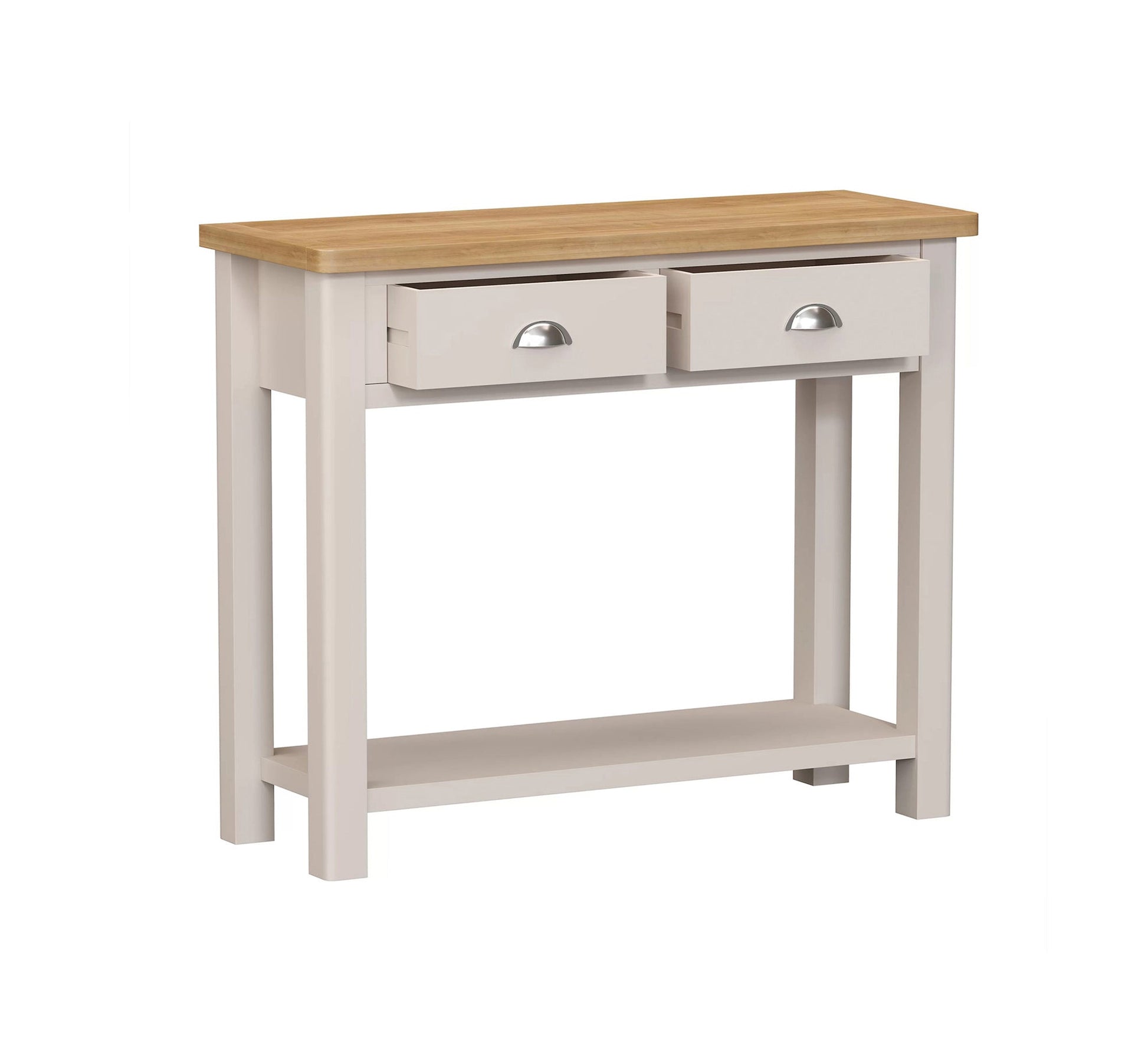 Stylish console table with drawers and a large lower shelf - Vitrine Furniture - Furniture