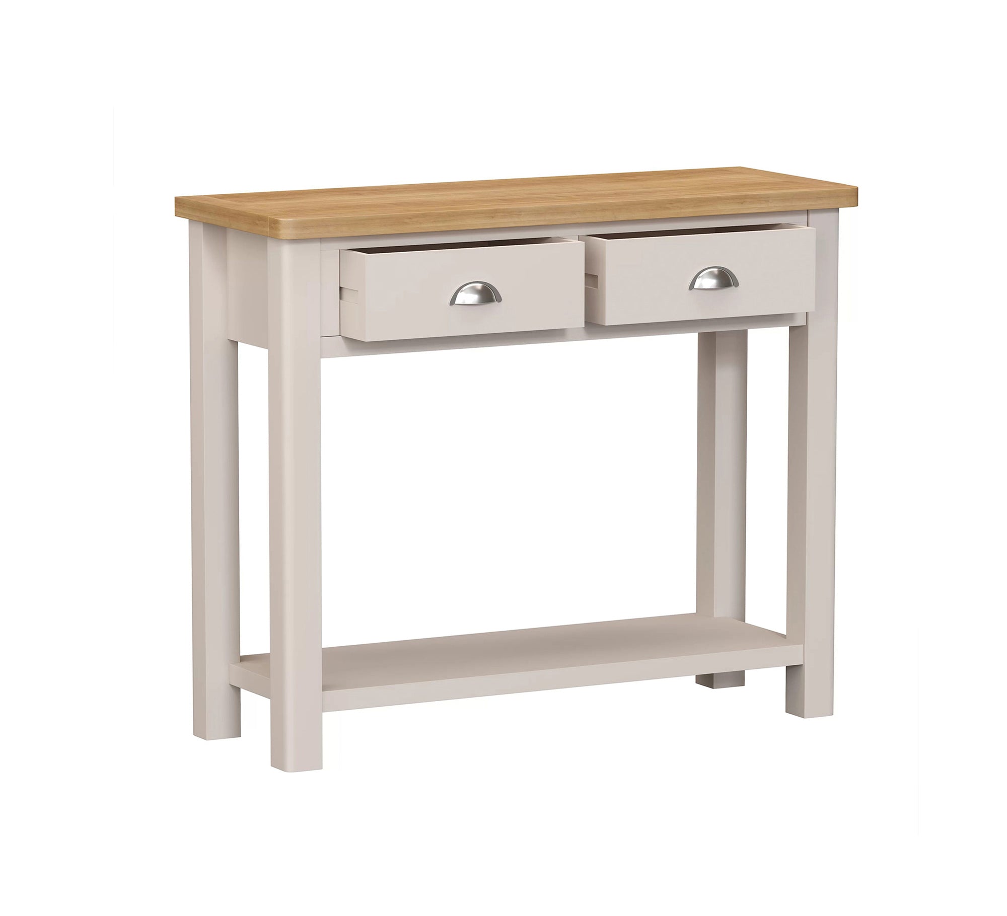 Stylish console table with drawers and a large lower shelf - Vitrine Furniture - Furniture