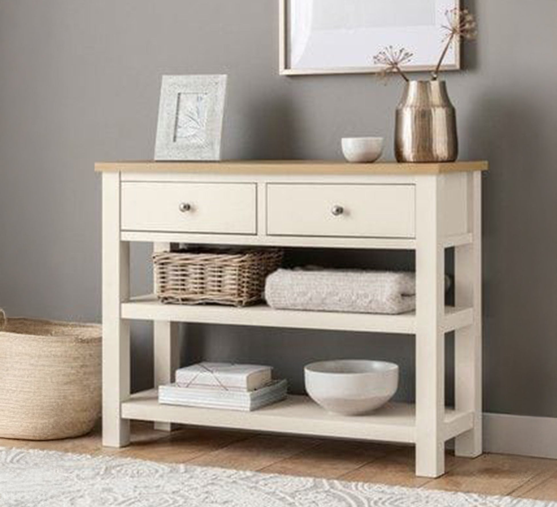 Stylish console table with drawers and shelves - Vitrine Furniture - Furniture