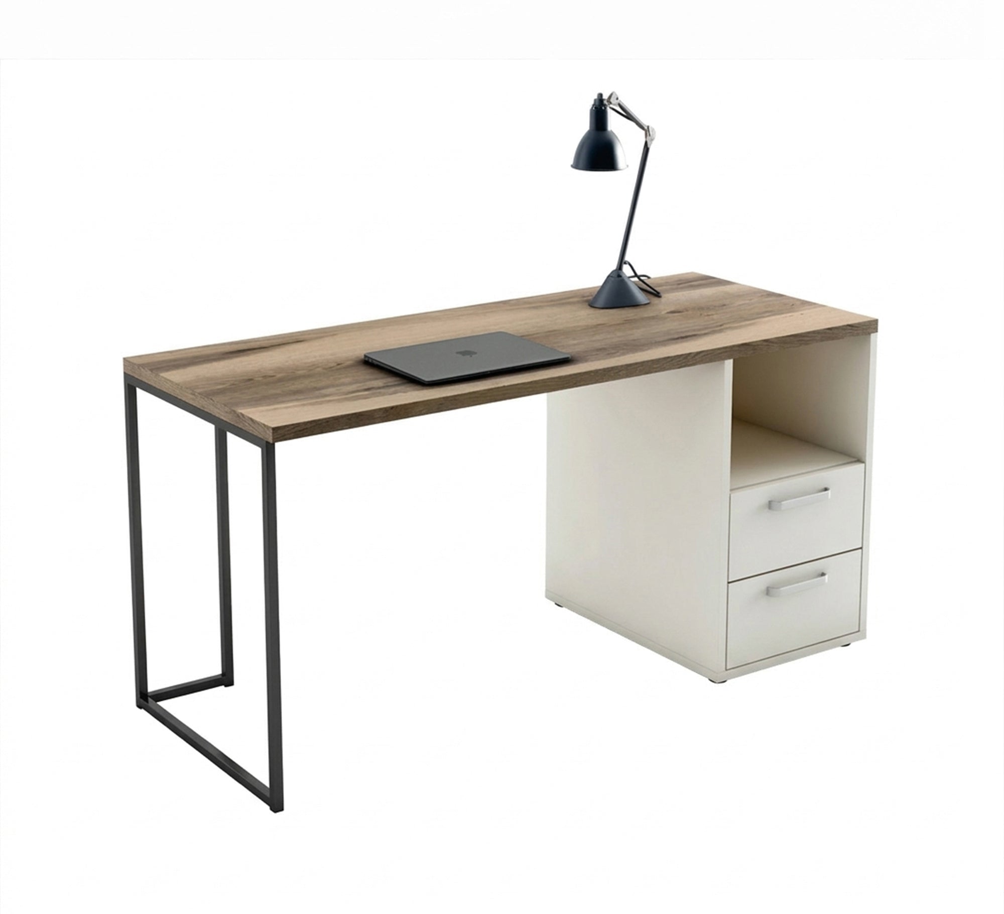 Stylish desk Two drawers and an open shelf - Vitrine Furniture - Desks