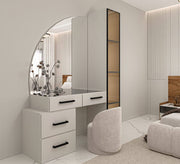 Stylish dressing table with a semicircular mirror - Vitrine Furniture - Furniture
