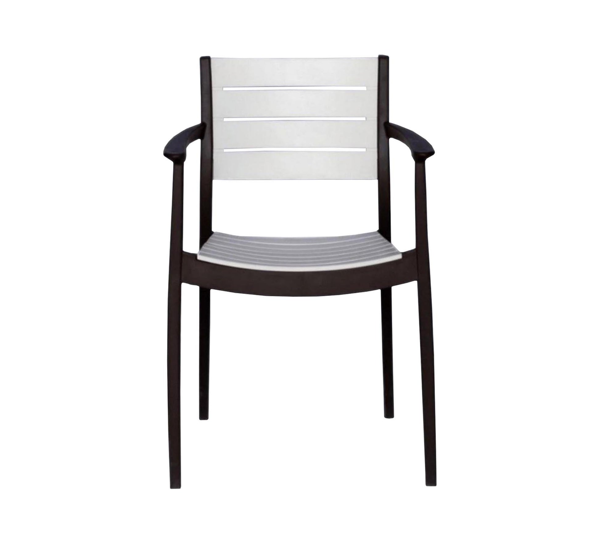 Stylish square table set in black and white - Vitrine Furniture - Outdoor Products