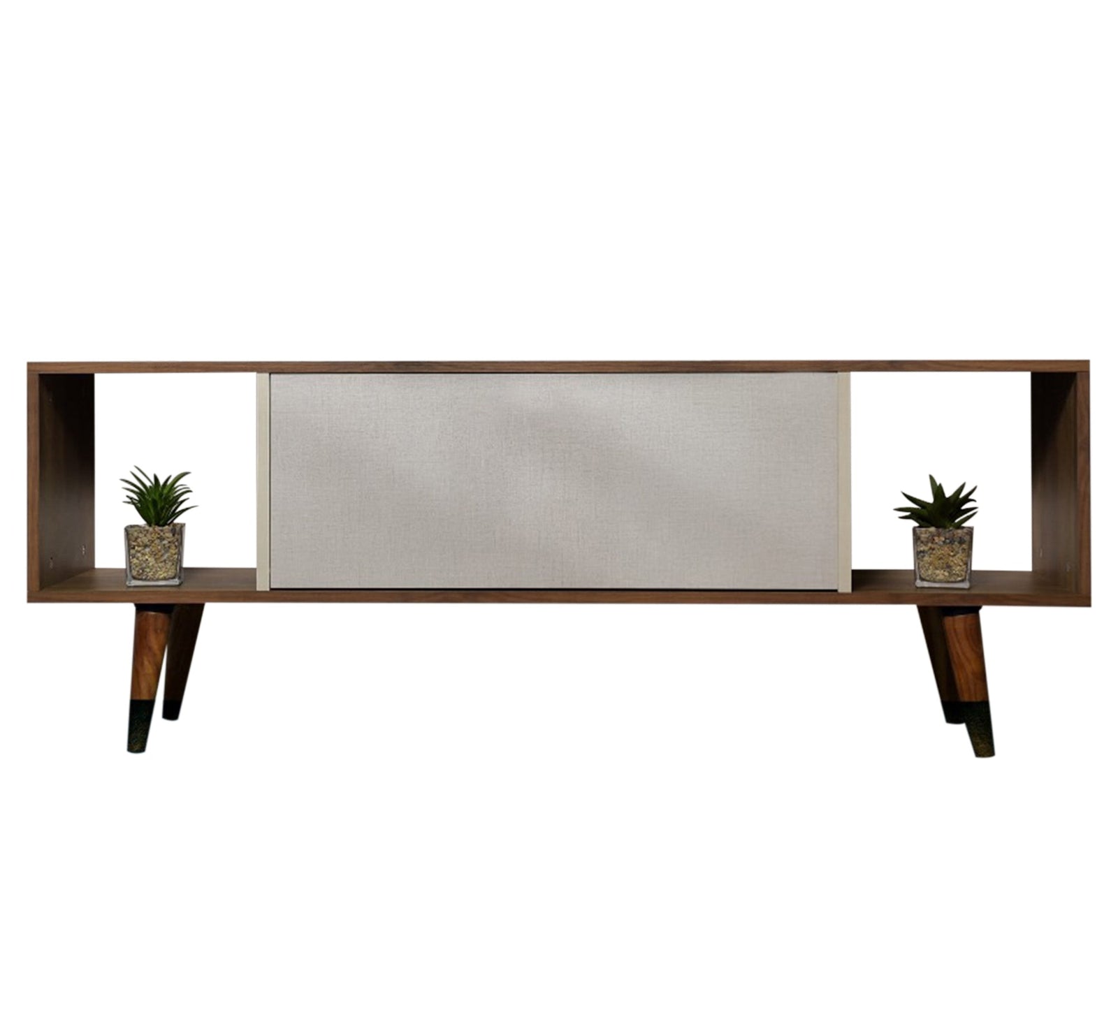 Stylish TV table with elegant wooden legs - Vitrine Furniture - Furniture