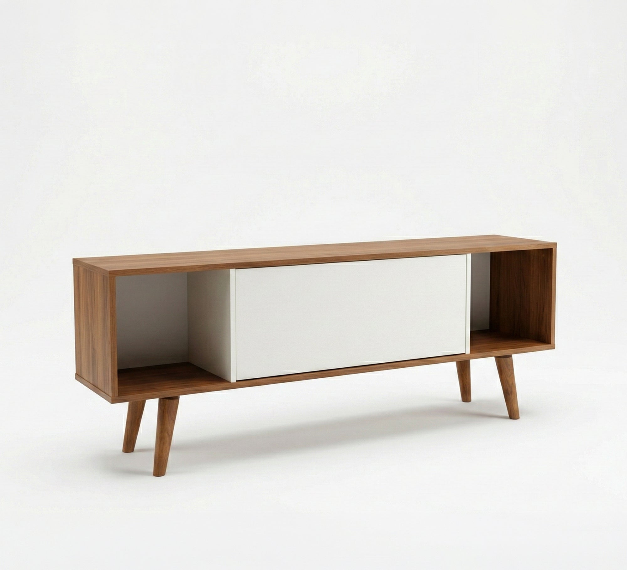 Stylish TV table with elegant wooden legs - Vitrine Furniture - TV Table & Cabinet