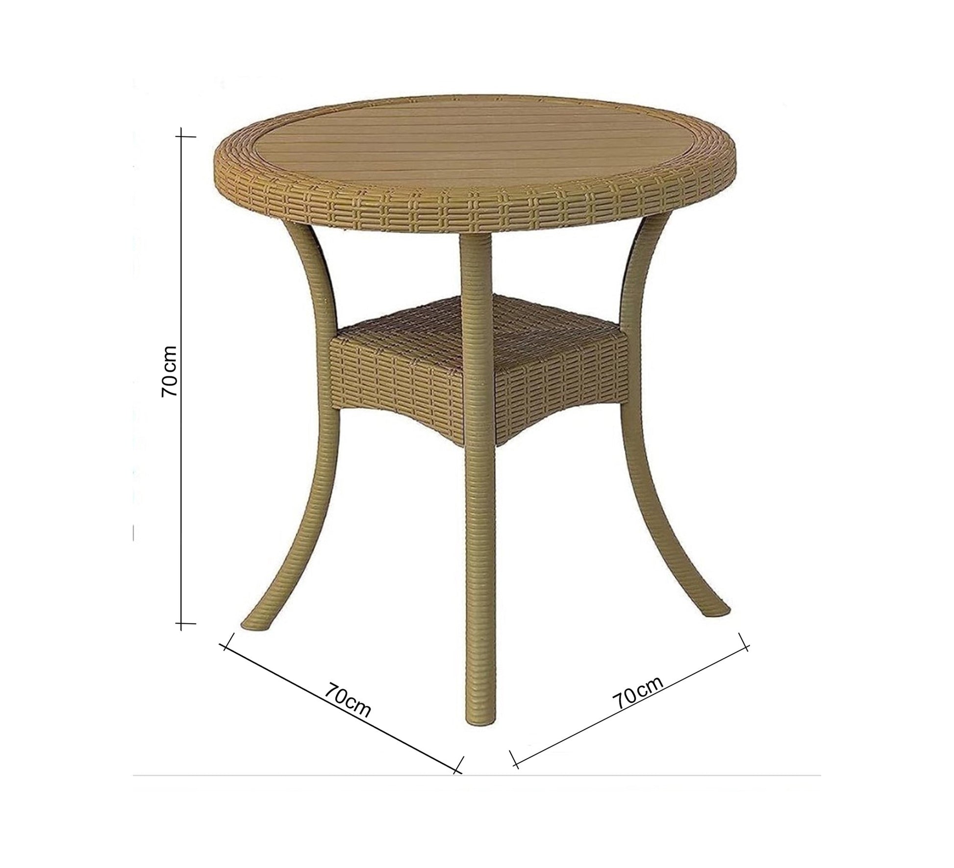 Stylish two - tone beige and black outdoor dining set - Vitrine Furniture - Outdoor Products