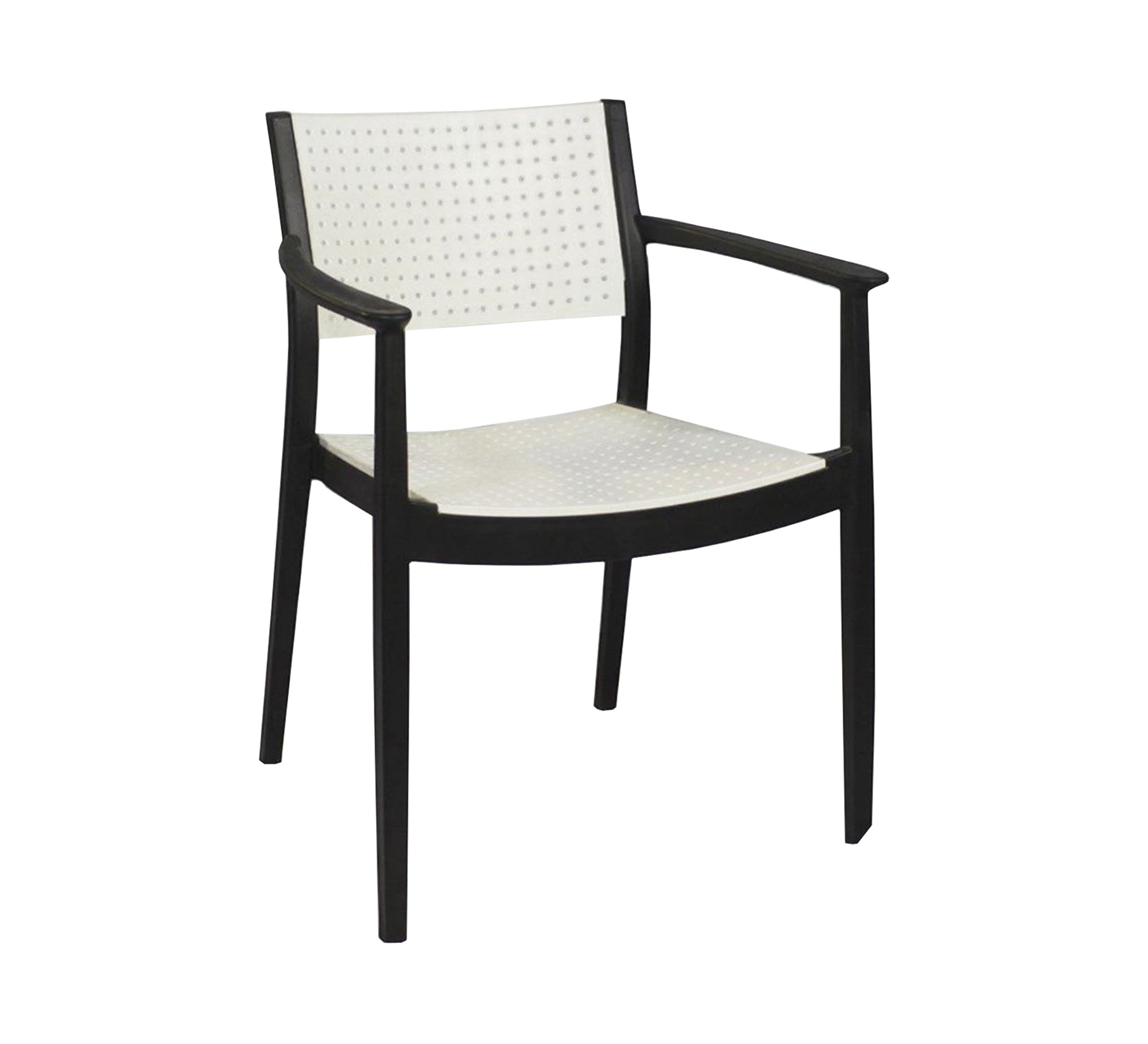 Stylish two - tone brown and white balcony seating set - Vitrine Furniture - Outdoor Products