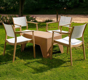 Stylish two - tone coffee table and chairs set - Vitrine Furniture - Outdoor Products