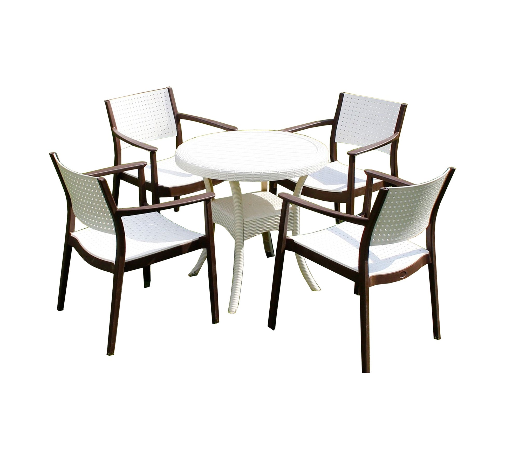 Stylish two - tone garden seating set - Vitrine Furniture - Outdoor Products