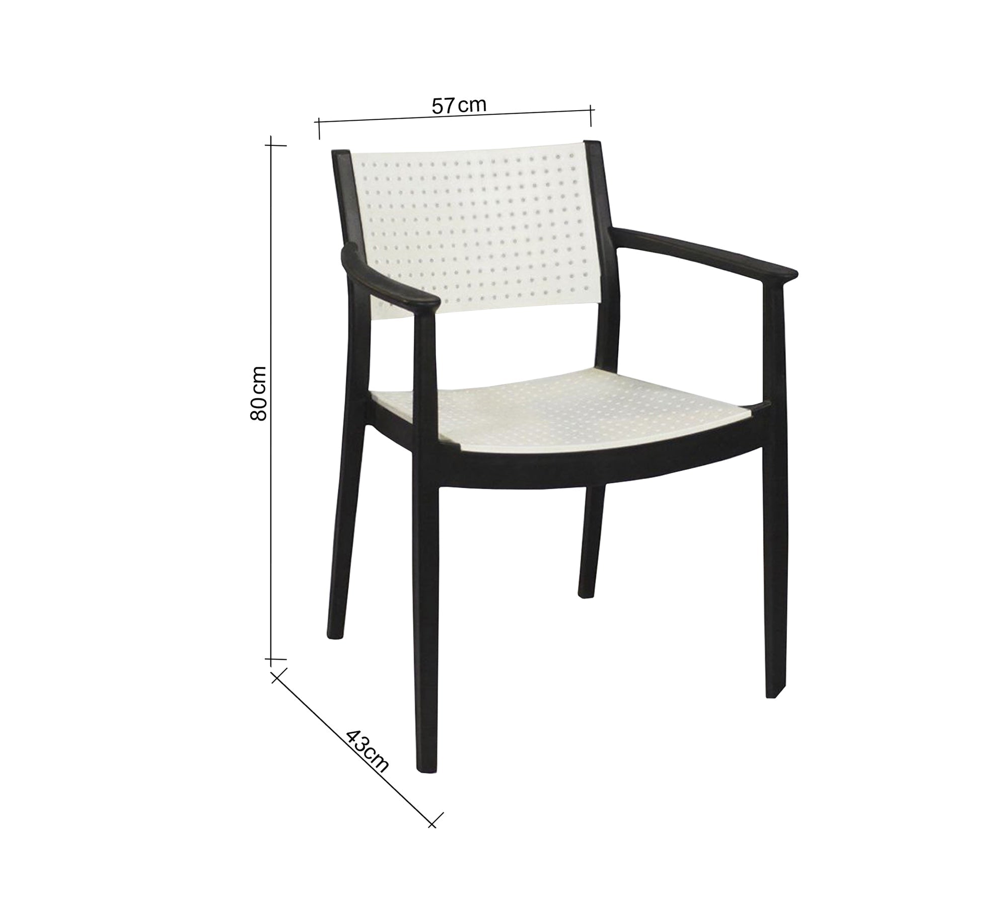 Stylish two - tone poolside dining set - Vitrine Furniture - Outdoor Products