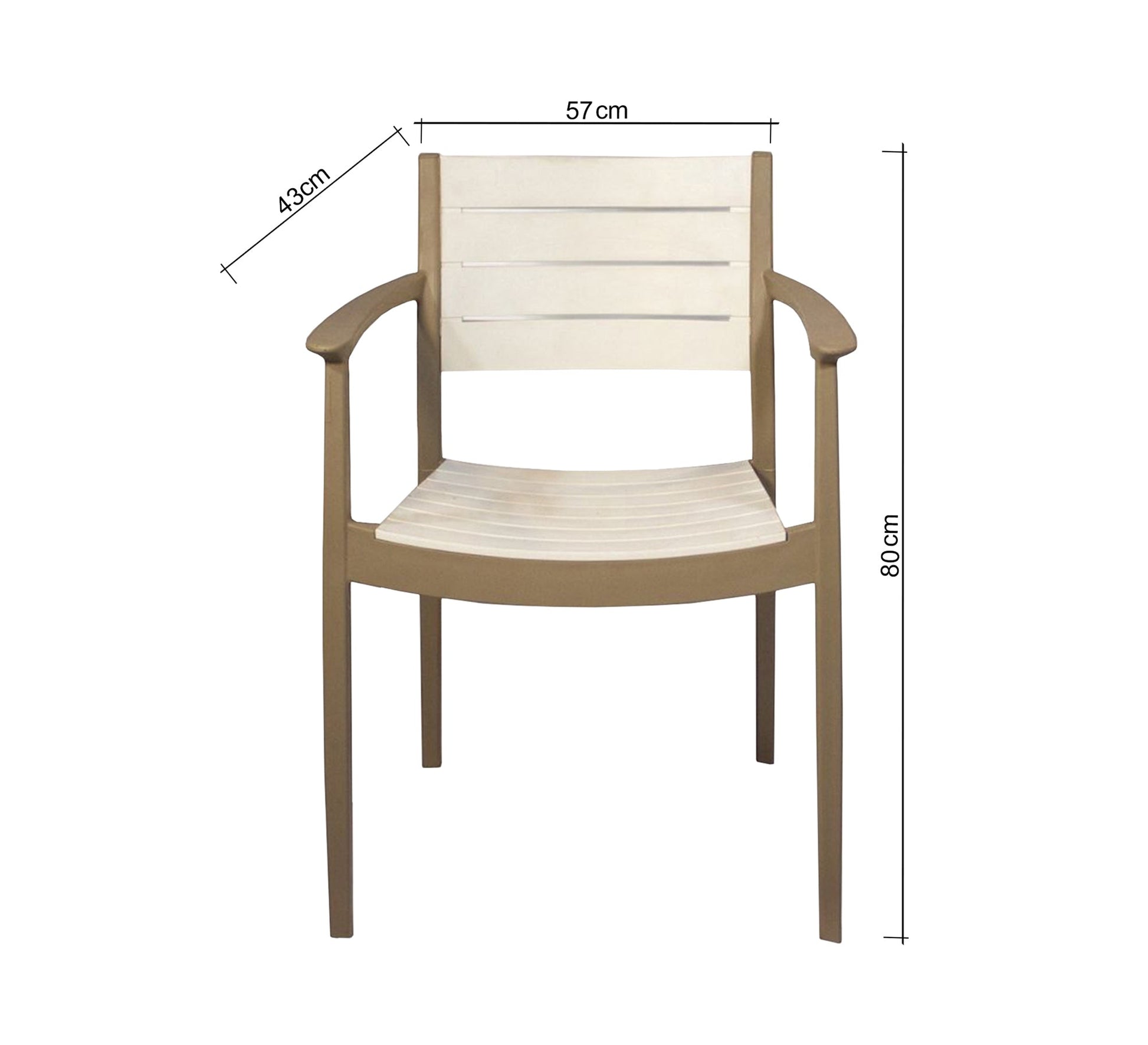 Stylish two - tone square table and chairs set - Vitrine Furniture - Outdoor Products