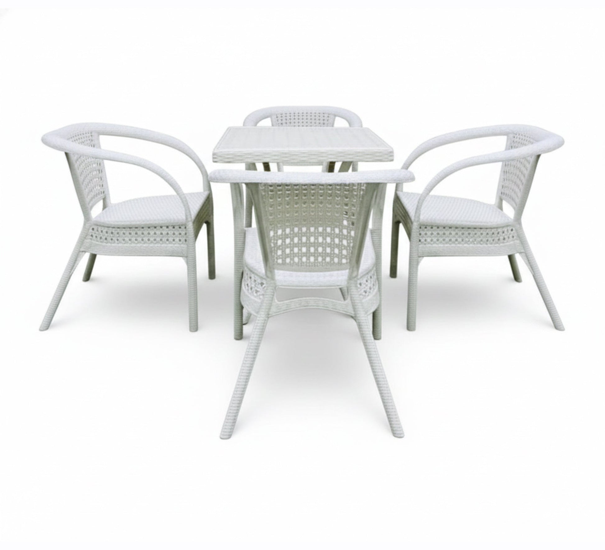 Stylish white outdoor seating set, practical and comfortable - Vitrine Furniture - Outdoor Products
