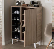 Suitcase with hinged door and open shelves - Vitrine Furniture - Furniture