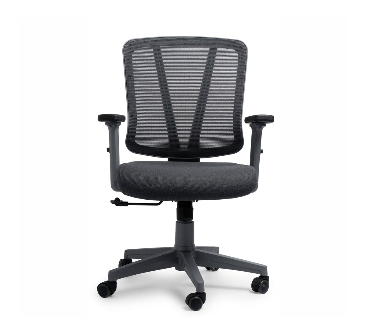 Swivel Office Chair with Adjustable Armrests - Vitrine Furniture - Office Chairs