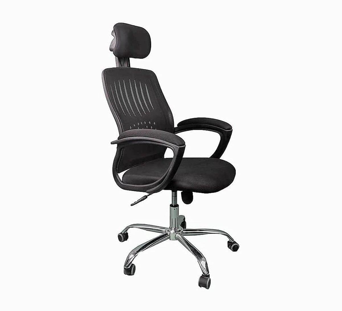 Swivel Office Chair with Unique Mesh Design and Headrest - Vitrine Furniture - Office Chairs