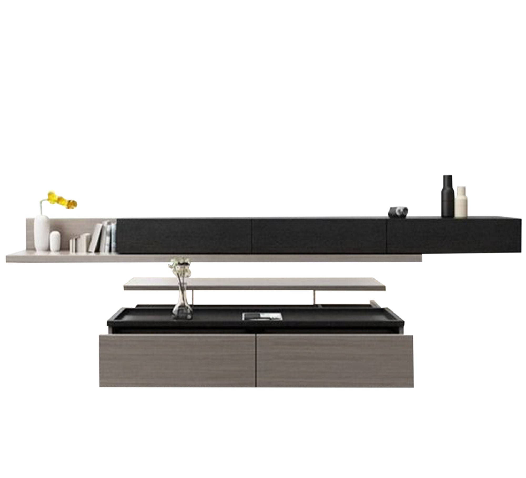 Table and TV unit with three drawers - Vitrine Furniture - Furniture