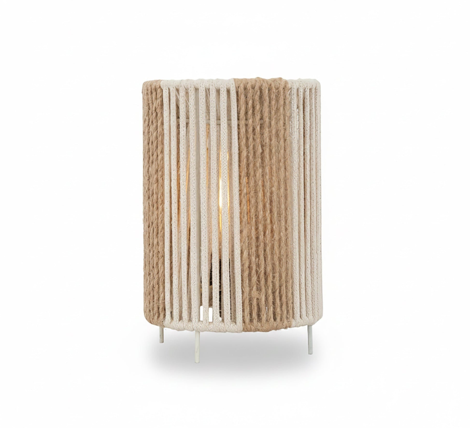 Table lamp with a shade made of tightly woven threads - Vitrine Furniture - Table lamps