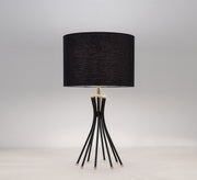 Table lamp with black shade and black base - Vitrine Furniture - Lighting