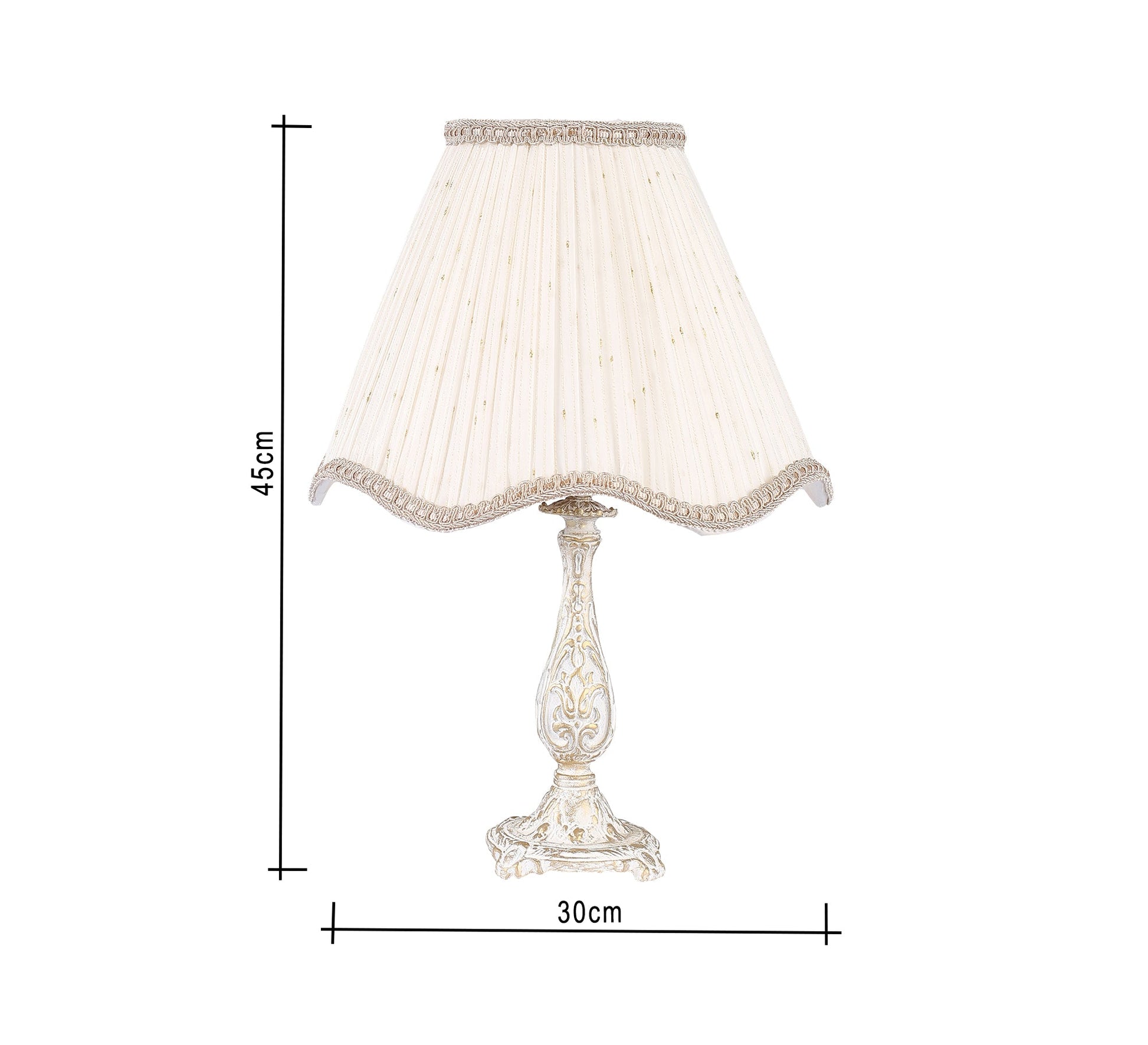 Table lamp with elegant motifs and a golden touch - Vitrine Furniture - Lighting