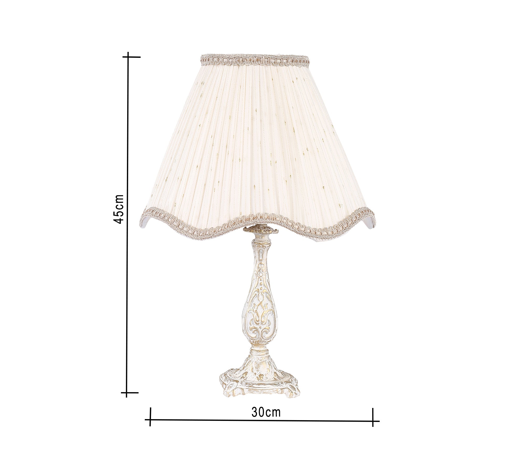 Table lamp with elegant motifs and a golden touch - Vitrine Furniture - Lighting
