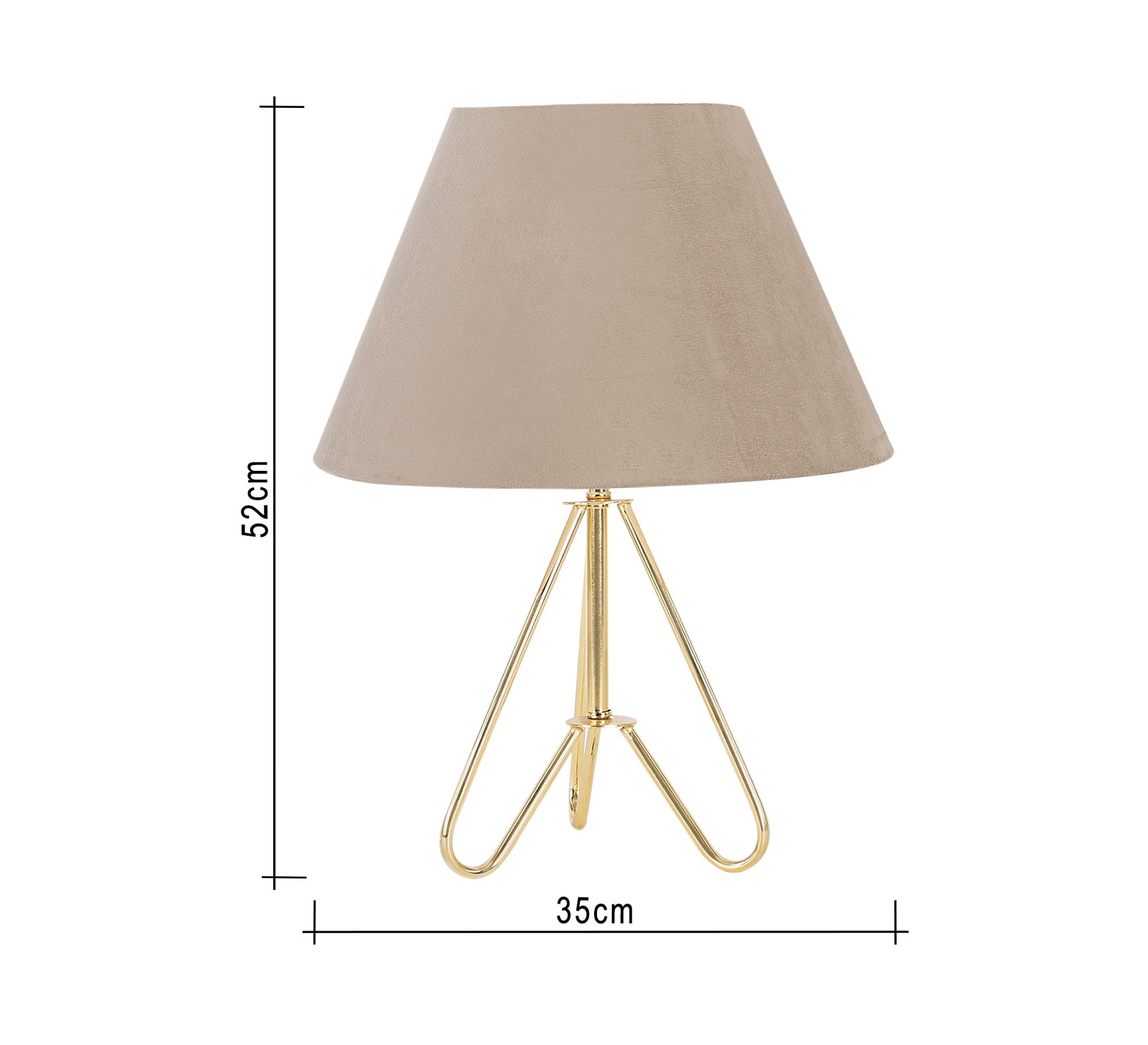 Table lamp with gold metal legs - Vitrine Furniture - Lighting